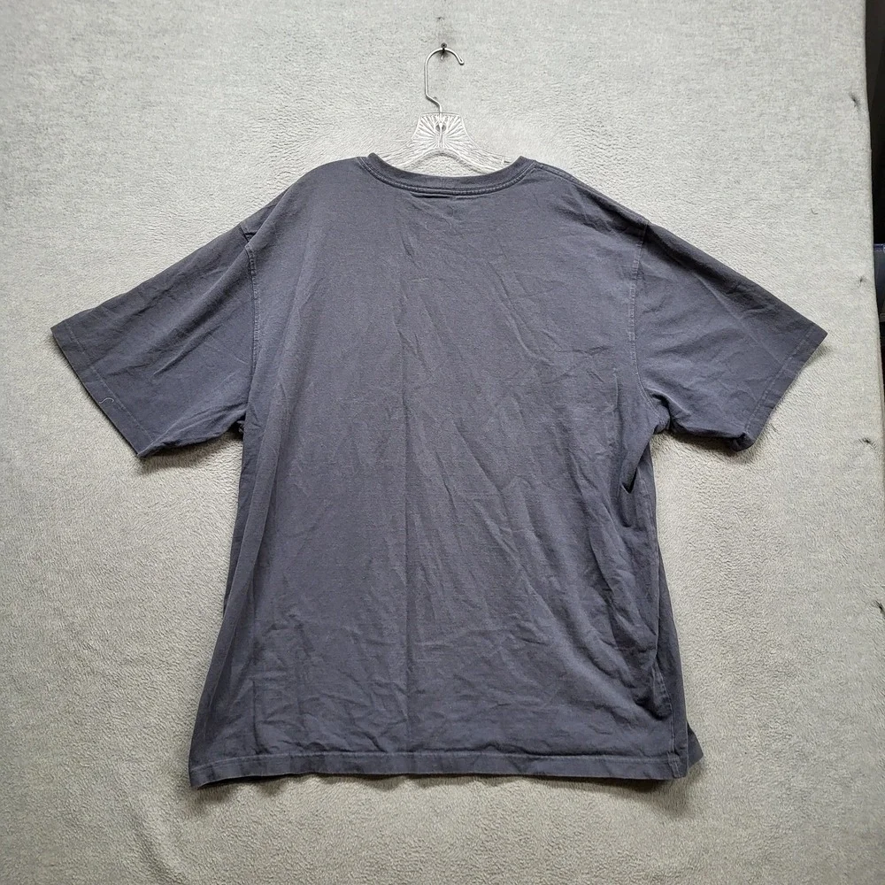 Carhartt Men Shirt 2XL Gray K87‎ Workwear Logo Short Sleeve